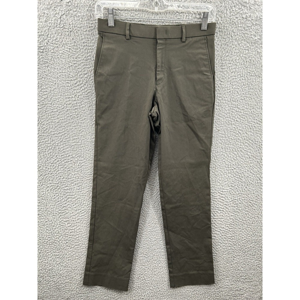 Ralph Lauren Pants Women 14 Regular Olive Green Trouser Dress Slacks Black Label